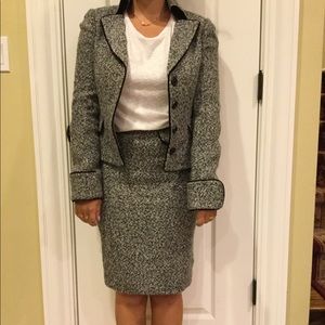 Pink Tartan Skirt Suit Set